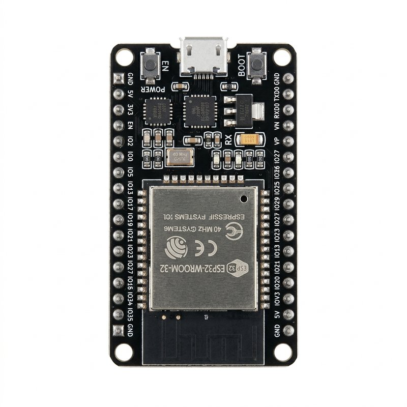 Electrive Co 38-Pin NodeMCU-32S ESP32 Development Board – Heavy Duty Professional IoT MCU | WiFi + Bluetooth | ATmega328P Logic